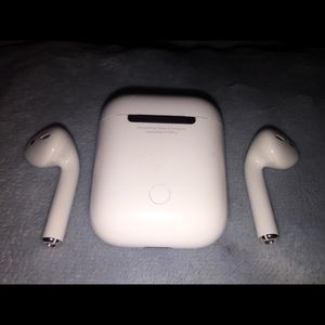 Apple AirPods and charging case